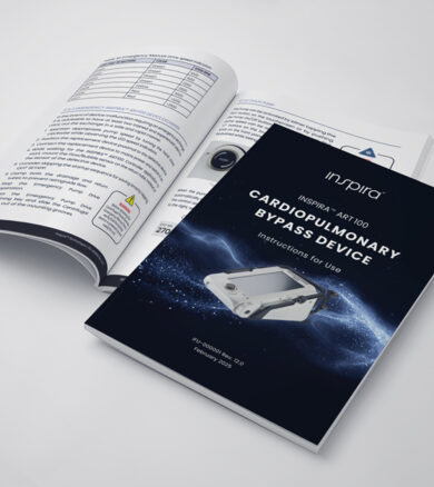 עיצוב חוברת IFU למכשיר רפואי של חברת אינספירה